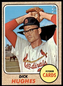 1968 Topps Dick Hughes  EX-MINT St. Louis Cardinals #253