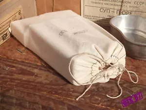 Large white ration bag for dry goods etc, WW2 RKKA, reproduction cotton calico - Picture 1 of 12
