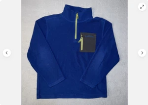 Eddie Bauer Boys Half Zip Pullover Fleece Jacket (TRUE BLUE M 10/12)NWT - Picture 1 of 2