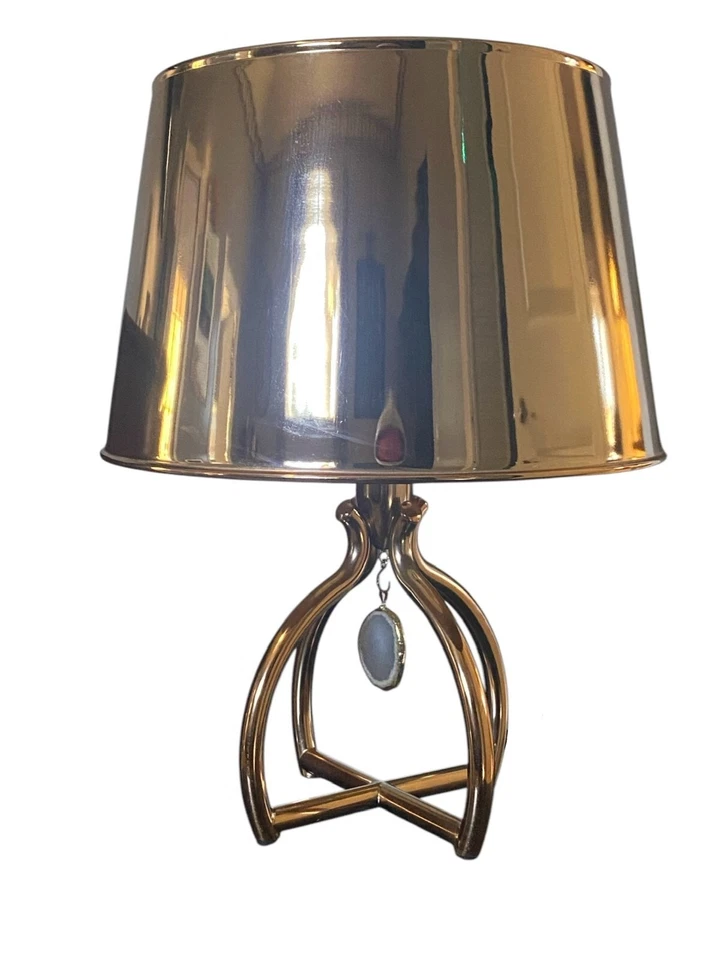 Lámpara de acento de ágata de oro rosa Arteriors Foto 1 de 4