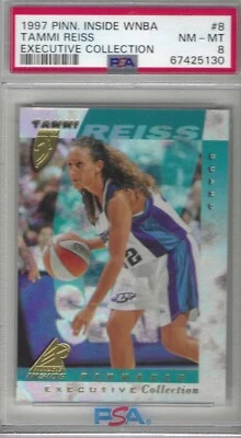1997 Pinnacle WNBA Executive Collection Tammi Reiss PSA 8 Rhode Island Rams - Image 1 of 2