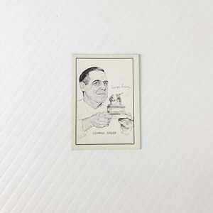 Vintage Callahan 1950 Hall of Fame George Sisler Baseball Trading Card - Picture 1 of 2