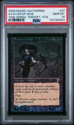 AVATAR OF WOE Timeshifted Foil PSA 10 Gem Mint MTG [Nostalgium] - Image 1 of 2