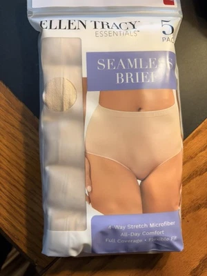ELLEN TRACY лот из 8 шт. Женские XL бесшовные трусы полное покрытие ~ новый ~ - Изображение 1 из 4