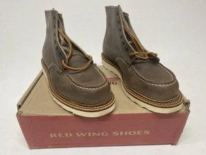Red Wing Moc Toe Boots (UK 9) Concrete Rough & Tough 8883 Heritage Leather 6" - Picture 1 of 14