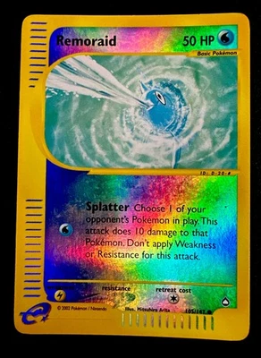 Remoraid #105/147 NM Reverse Holo Common - 2002 Aquapolis Pokémon Card - Image 1 of 2
