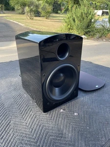 NHT Twelve Powered Subwoofer with Grille & Power Cord Gloss Black - Picture 1 of 15