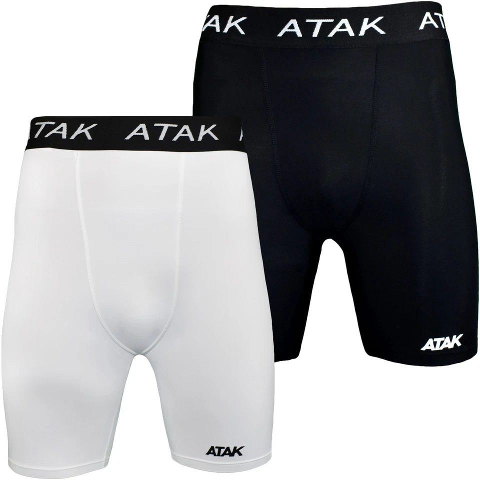 ATAK Mens Adults Sports Running Gym Base Layer Compression Bottoms Shorts - Image 1 of 1