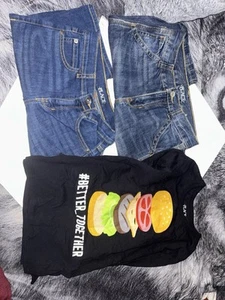 Lot Of 3 Children’s Place Boys Jean Shorts And Long Sleeve Burger Size 7-8 ,8 - Picture 1 of 11