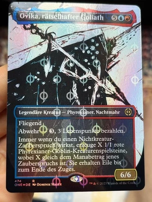 GERMAN Showcase Foil Ovika, Enigma Goliath (Step-and-Compleat) NM Mtg (2219) - Image 1 of 4