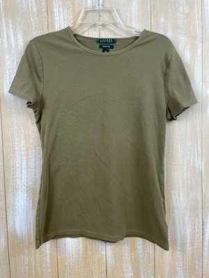 Camiseta Ralph Lauren Jackie Verde Ejército Para Mujer XL Foto 1 de 4