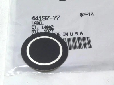 NOS Genuine Harley OEM 1980-2011 XR FX XL FL Brake Caliper Label Insert 44197-77 - Image 1 of 4