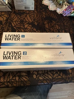Living Water Replacement Filter Set Carbon Calcium Alkaline Vollara System - Image 1 of 2