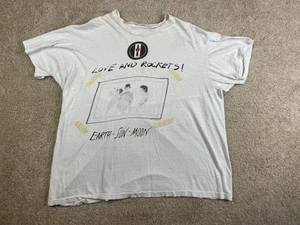 Vintage 1987 Love And Rockets Earth Sun Moon Tour Band Mens 2XL Single Stitch - Imagen 1 de 12