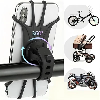 PORTA TELEFONO CELLULARE PER MOTO BICI SCOOTER SUPPORTO SMARTPHONE UNIVERSALE - Immagine 1 di 4