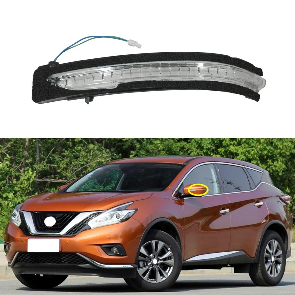 For 14-19 Nissan Qashqai X-Trial Left Side Mirror Turn Signal Light 26165-4CL0B - image 1 of 4
