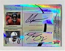 2004 PLAYOFF PRIME SIGNATURES IRVIN / JOHNSON / HARRISON / CLAYTON QUAD AUTO 1/1