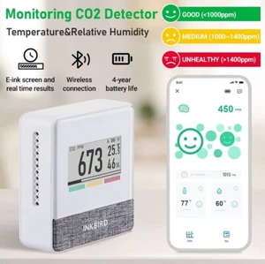 Inkbird medidor de calidad del aire IAM-T1 CO2 temperatura humedad presión del aire - Imagen 1 de 11