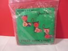 New Vintage Three Stockings Christmas Ornaments Sewing Kit By Yours Truly 1976