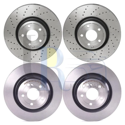 Brembo 4pcs Front Rear Disc Brake Rotor for Mercedes-Benz SL400 2015-2016 - Image 1 of 4