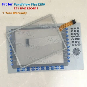 Vidrio de pantalla táctil + teclado para Allen Bradley PanelView Plus1250 2711P-B12C4D1* - Imagen 1 de 1
