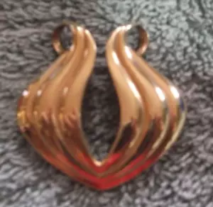 Vintage Sarah Signed Goldtone Slide Pendant - Picture 1 of 2