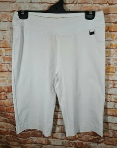 Nuevos con etiquetas pantalones cortos elásticos para mujer talla 12 noni b blanco bengalina precio de venta sugerido por el fabricante $59.99 - Imagen 1 de 3