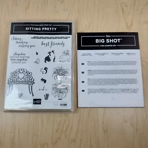 Stampin' Up! SITTING PRETTY Photopolymer Stamp Set & PRETTY PARK Framelits Dies - Picture 1 of 13