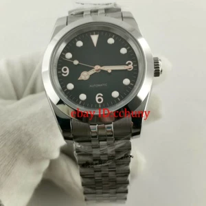 40mm black dial rose gold marks sapphire glass luminous automatic watch - Picture 1 of 6