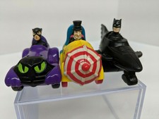 1991 Batman Returns Toy Car Lot Set of 3 McDonalds Penguin Catwoman DC Comics