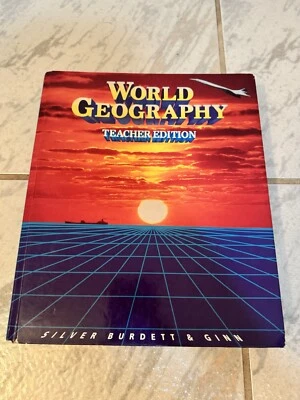 World Geography Teachers Edition By Silver Burdett And Ginn Book Foto 1 de 3