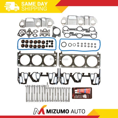 Juego de pernos de junta de culata para Chevrolet Pontiac Buick Oldsmobile 95-99 3.1 OHV VIN M Foto 1 de 4