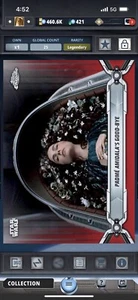 Star Wars Card Trader Topps Chrome Legacy Padme Amidala s Good-bye Red 25CC - Picture 1 of 2