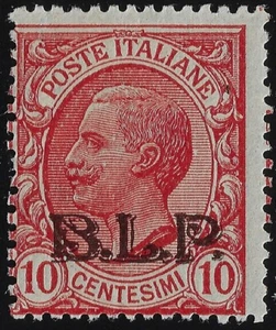 1921 Italia Regno B.L.P. BLP soprastampa I tipo 10c rosa MNH** nuovo certificato - Imagen 1 de 2