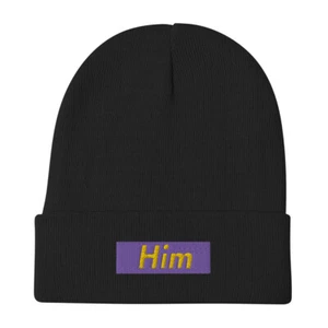 AUSTIN REAVES I'm Him EMBROIDERED BEANIE One Size Knit Cap Lakers Basketball NBA - Picture 1 of 8