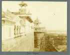 Inde, Agra, Vue Latérale Du Fort  Vintage Silver Print, Tirage Argentique