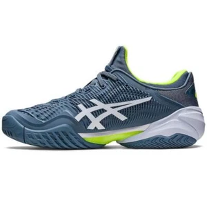 Asics 23 Court FF™ 3 Men's Tennis Shoes Sports Steel Blue Lime NWT 1041A370-400 - Picture 1 of 6