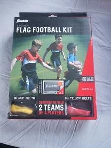 Franklin 10-Players Flag Red & Yellow Belts Bag Marker Football Kit NEW! - Picture 1 of 4