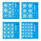 Weihnachtsfenster-Schneeflockenaufkleber – 100 Stück festliche,