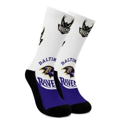 Baltimore Ravens Socks Unisex One Size Fits Most NFL Football Teams - Image 1 of 4
