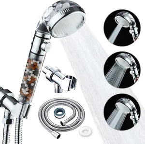 3 Einstellungen Hochdruck Dusche Neid Duschkopf mit Perlen Wassersparend Langlebig. - Bild 1 von 6