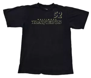 Maglia maglia Baltimore Ravens Ray Lewis #52 Reebok nera taglia media - Foto 1 di 10