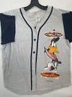Vintage 1994 Daffy Duck and Bugs Bunny  Looney Tunes Baseball Jersey Large 
