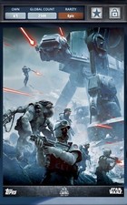 Battlefront DEL REY BOOKS Topps Star Wars Card Trader 2015 Digital EPIC Hoth