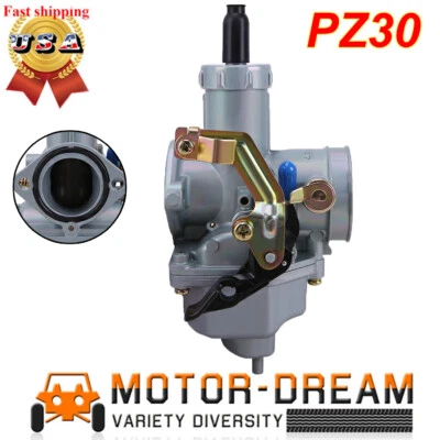 PZ30 Carburetor For 175/200/250cc ATV Taotao Quad Wheeler Dirt Bike Carb 30mm US - Изображение 1 из 4