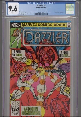 Dazzler #4 CGC 9.6 1981 Marvel Comics Doctor Doom App ~ UNCIRCULATED ~ - Image 1 of 2