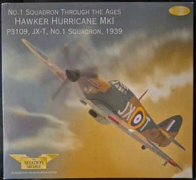 Corgi Aviation * AA32012 Hawker Hurricane MKI P3109 JX-T No 1 Squadron RAF 1939  - Image 1 of 4