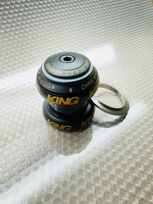 Chris King - Griplock nothreadset 1 1/8 - 停产配色黑色金色粗体 — 第 1/4 张图片