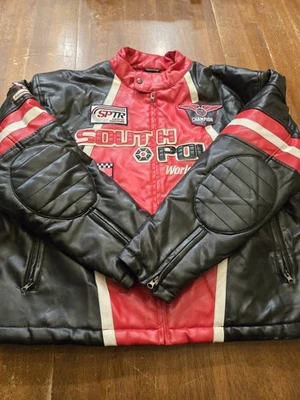South Pole Authentic Collection Championship Series Racing Jacket XXL Red Black - Image 1 of 4