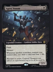 Agent Venom (Borderless) Regular SPM 255 Marvel Spider-Man MTG Unplayed NM - Picture 1 of 2